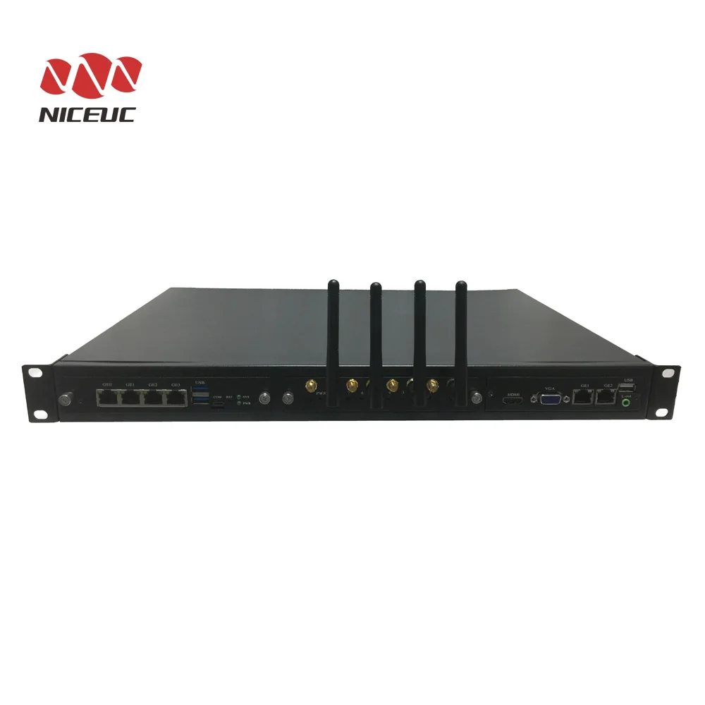 1U интегрированный VoIP шлюз NC-MG232-X с встроенной X86 промышленный компьютер доска