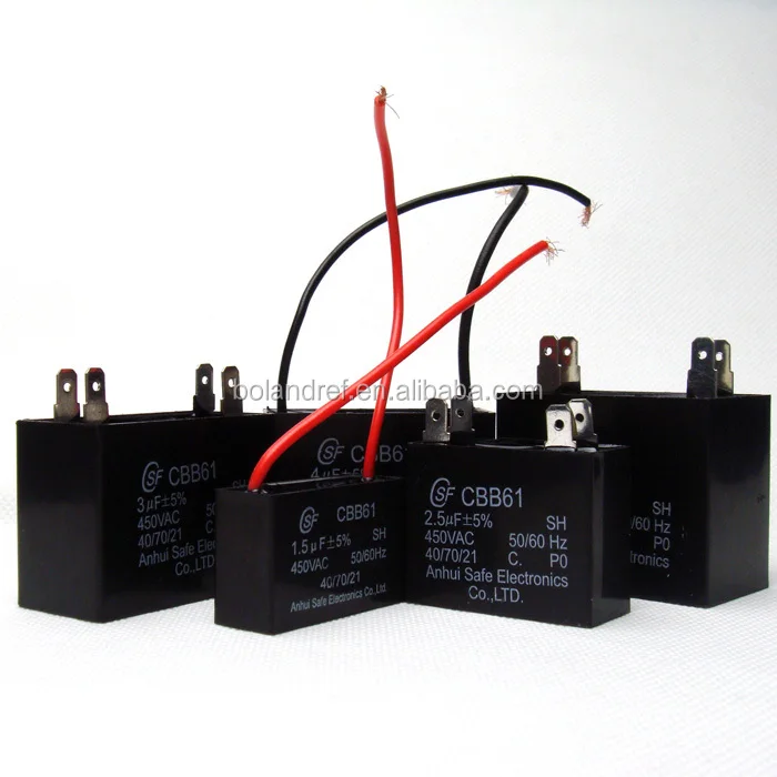 CD60 CBB65 CBB60 CBB61 capacitor for air conditioner and refrigeration spare parts with 110V-450V