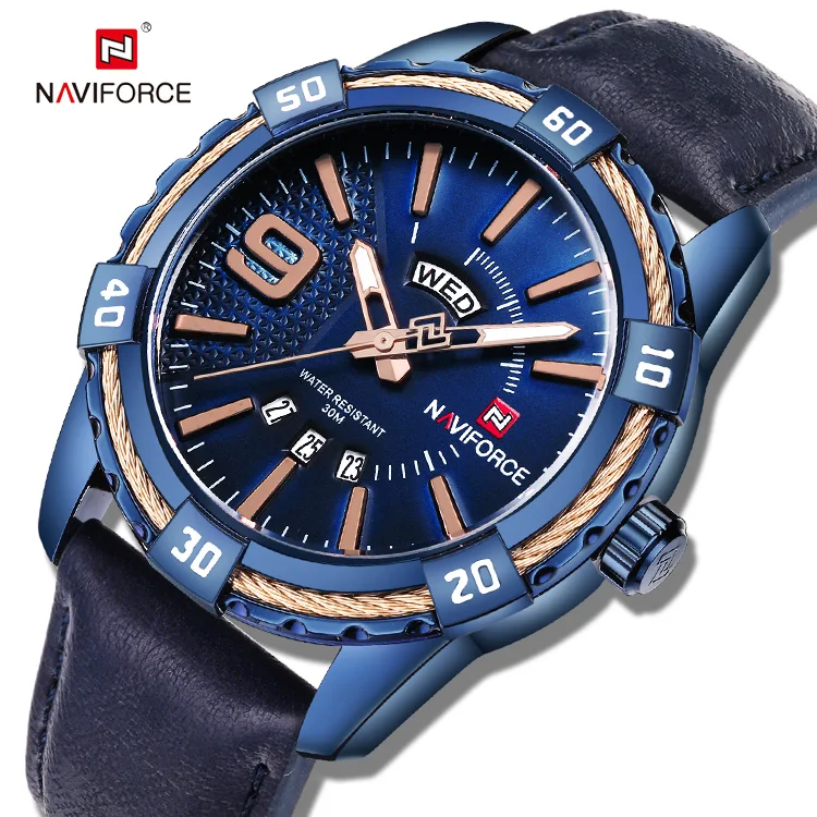 Naviforce relojes hombre sports luxury watches 9117L for men custom logo japan movement quartz mens wrist