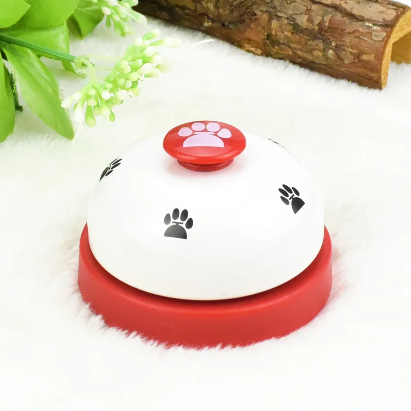 
Ready to ship Metal Desk Call Bell Dog Training Bells with Footprints Pattern for Kitchen Counter Reception 