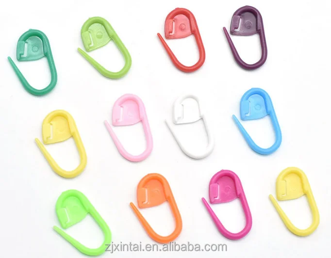 Wholesale colorful DIY knitting tool plastic safety pins