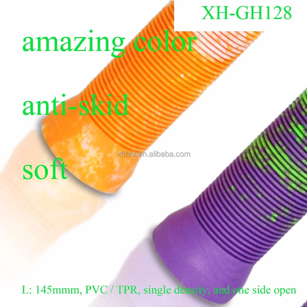 
amazing 2-mix color Bicycle handlebar grips, bike rubber or pvc grips, plastic parts 