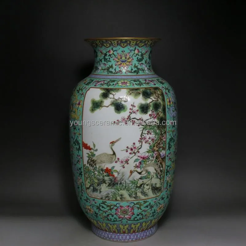 Chinese HIGH Antique Reproduction Qing Dynasty Ceramic Porcelain Vases Made From Jingdezhen