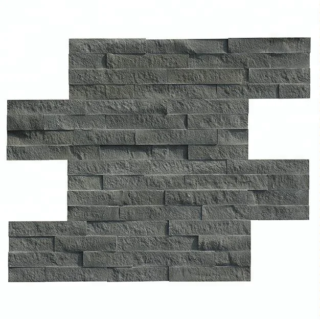 
Decorstone24 China Factory Blue Basalt Stone Tile Splitface Wall Cladding Panel 6x24 Inch 