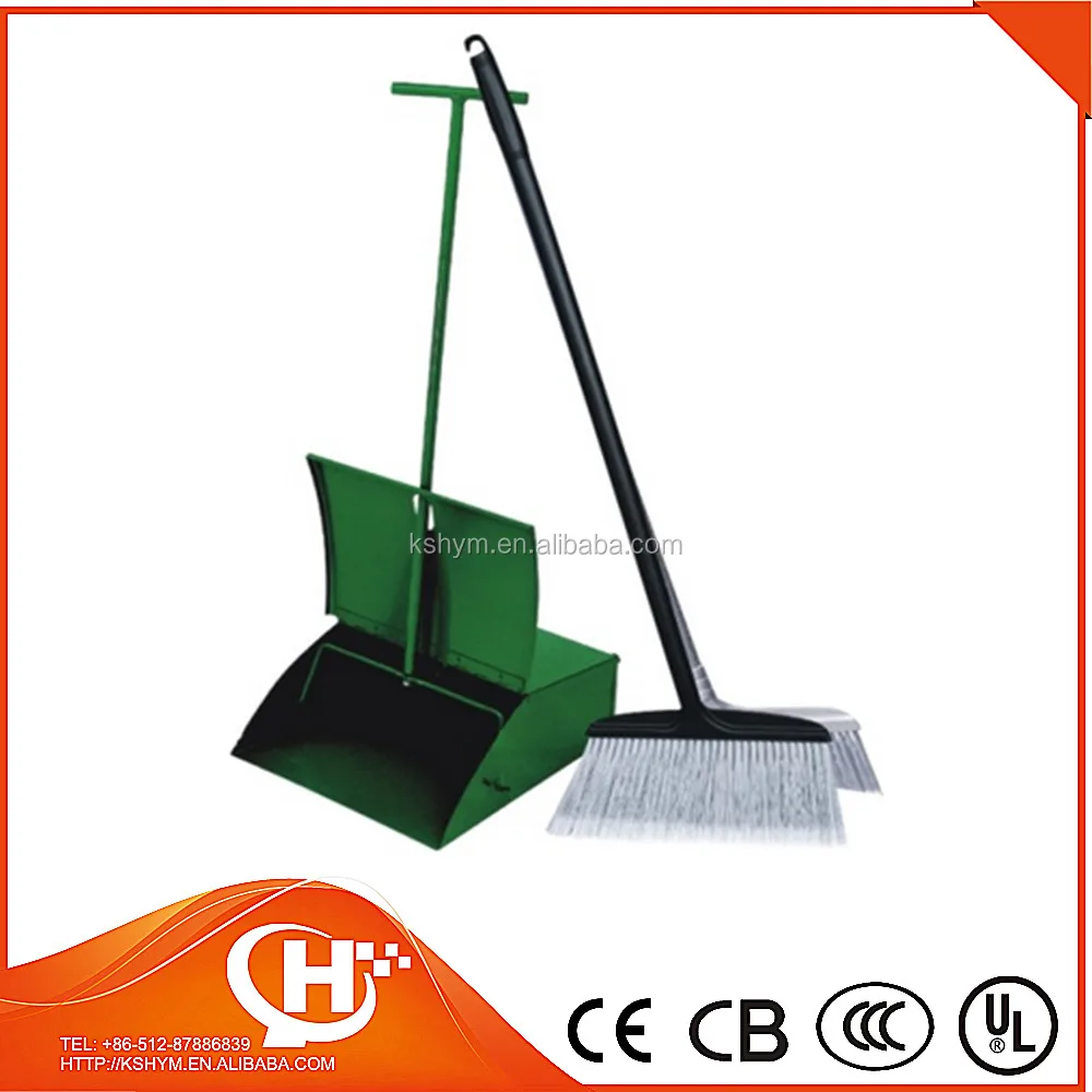 folding broom and dustpan set