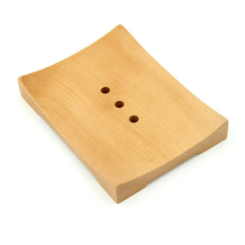 
WB200-30 Customized Beech Wood Soap Holder Bath Shower Plate 