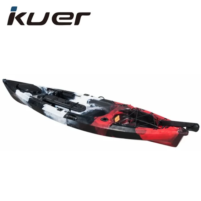 wholesale 10ft rowing boat with fishing rod holder plastic boat