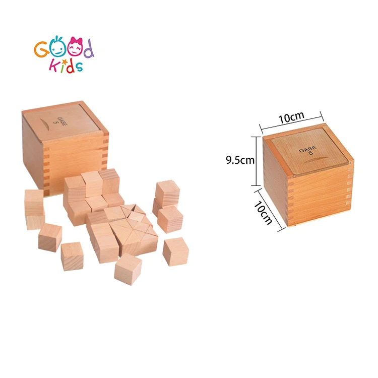 Wooden Educational Toys Kids Learning Material 15 PCS Froebel Gabe Toys