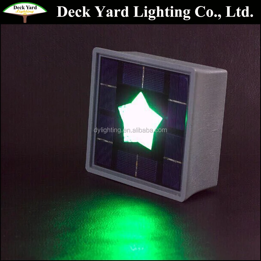 Outdoor Led Lighting Landscape Solar Led Glass Paver Light Brick Stone Lights