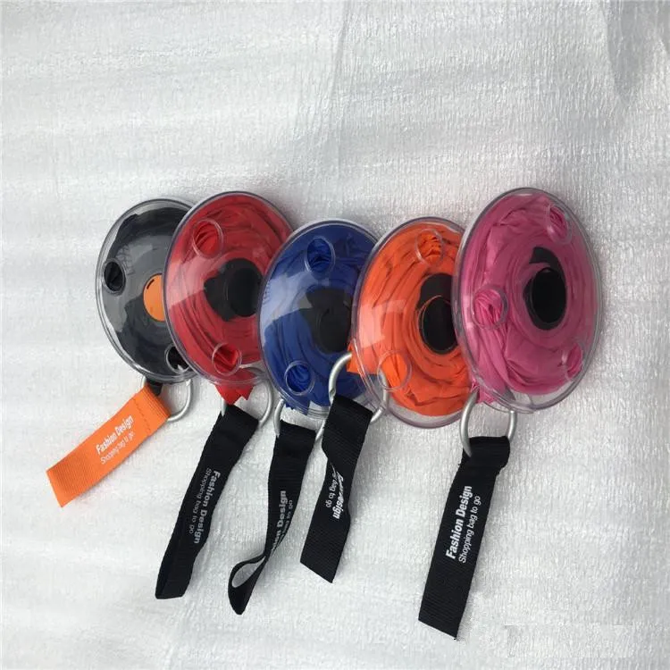 
Eco-friendly Tote Bag Mini Crossbody Roll Up In Storage Pouch Retractable Reusable Grocery Shopping Bag 