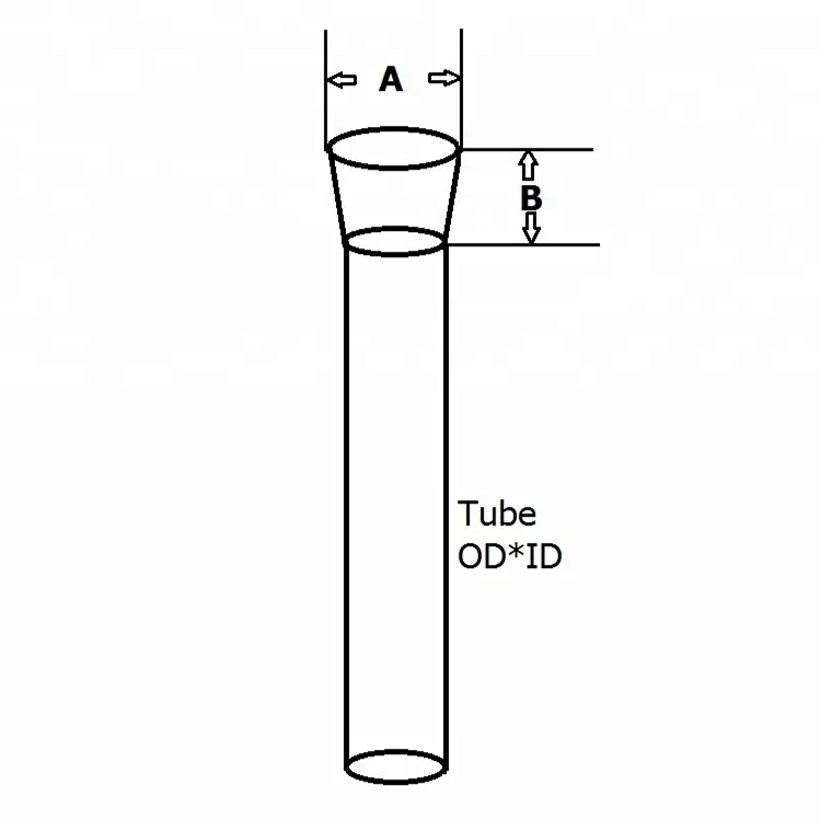 Clear Frosted Quartz Ground Joints