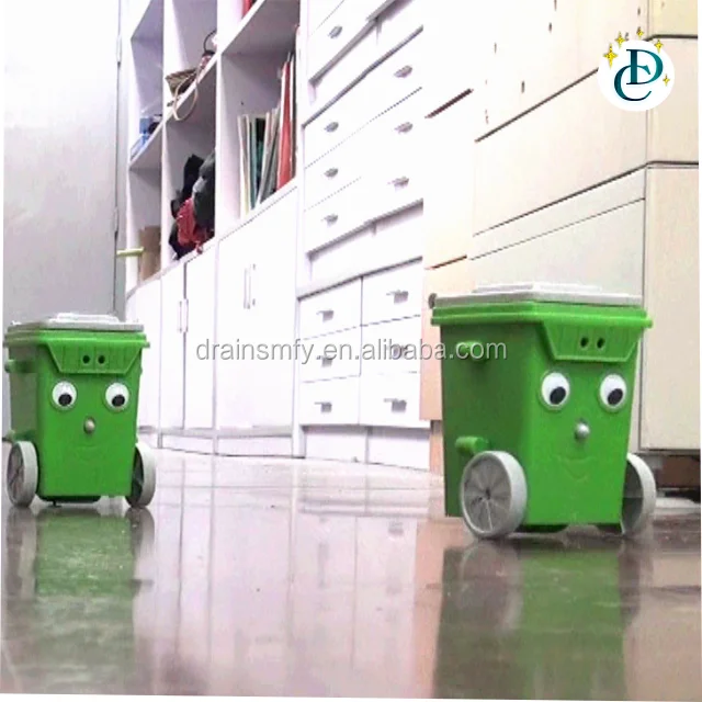 Self assembly toys education DIY rubbish bin robot kit