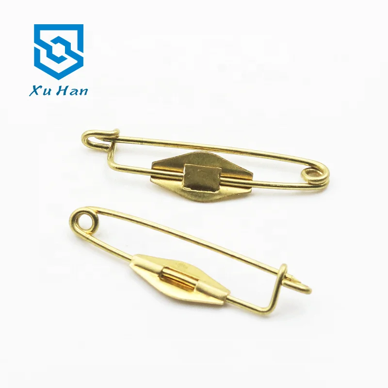 Factory direct sales high quality copper safety pins for badges
