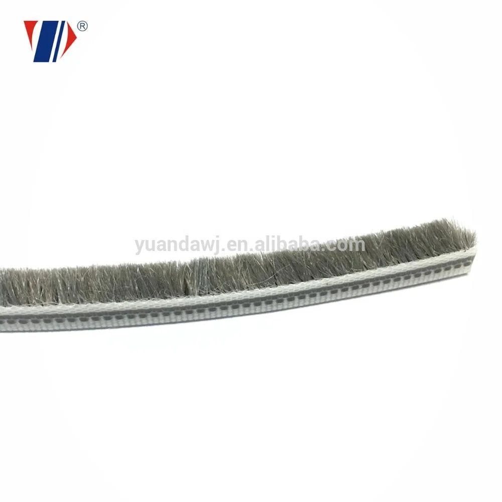 Wool pile weather seal strip door