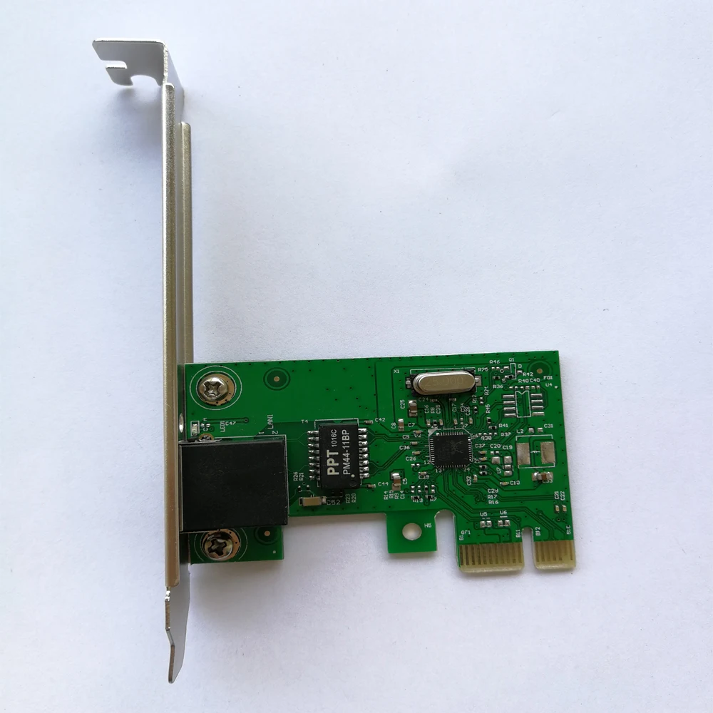 Горячая Распродажа Заводская pcie Одиночная rj45 порт 10/100 Мбит/с PCIE ethernet lan Карта