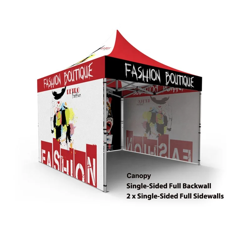 Custom Printing 3x3 Aluminum Canopy Tent Gazebo Folding Tents With 600d Oxford Fabric Canopy