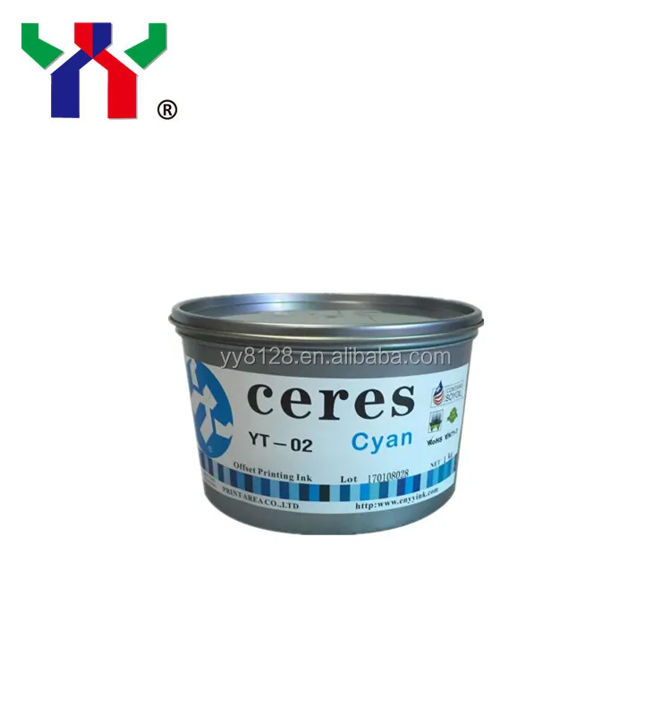 Offset Sheet Fed Ink Ceres YT-02 Offset CMYK Ink for Paper