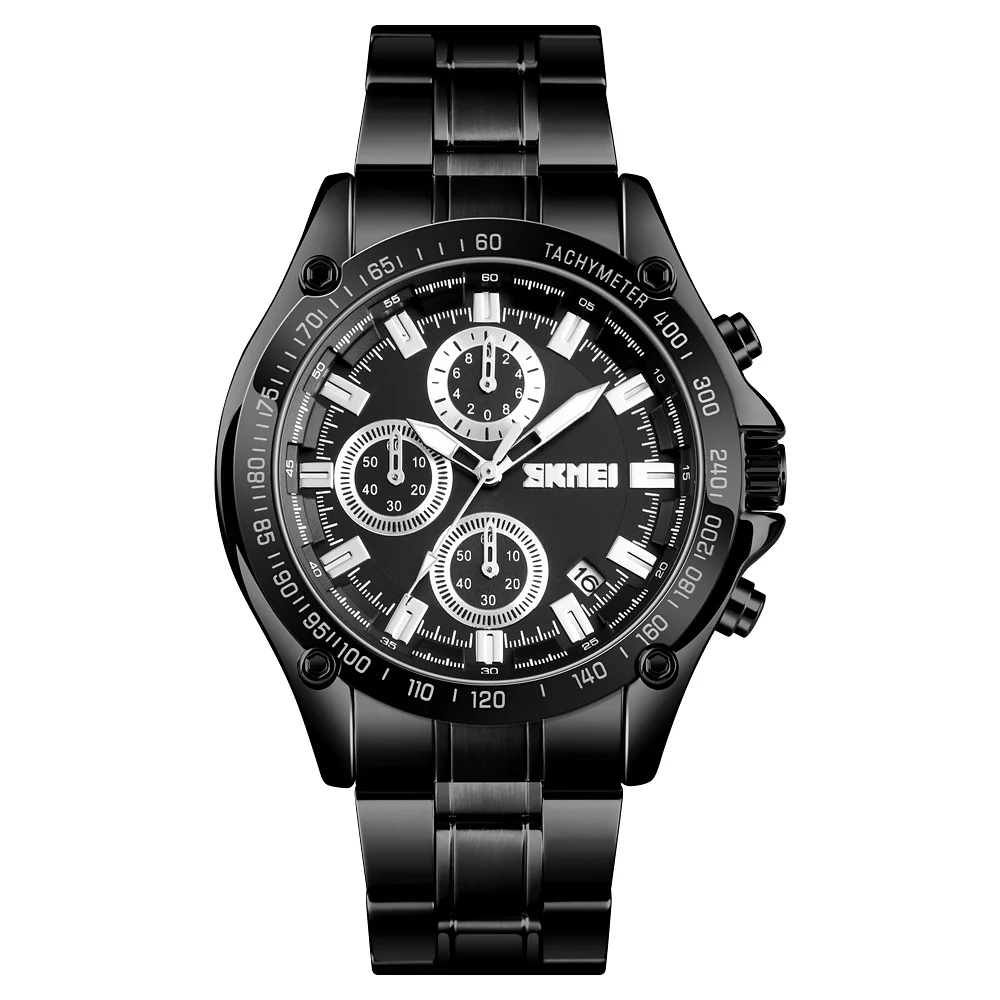 Модные Роскошные мужские часы reloj оптовая продажа наручные из нержавеющей стали SKMEI