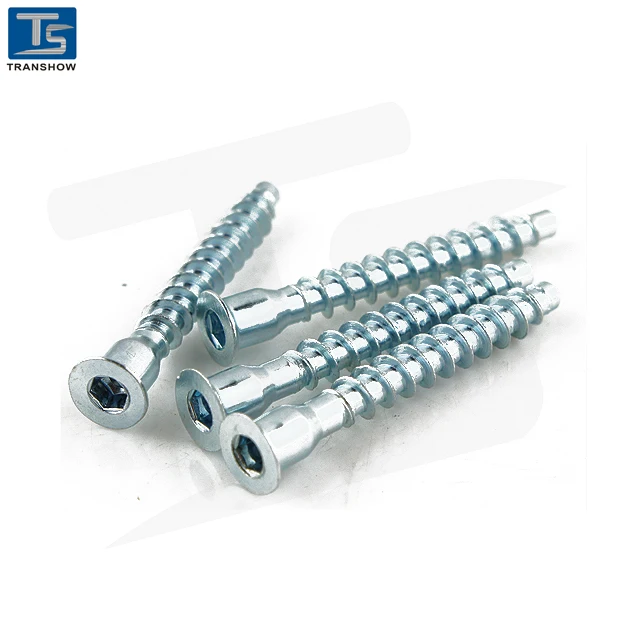 steel furniture screw confirmat screw for wood furniture fitting