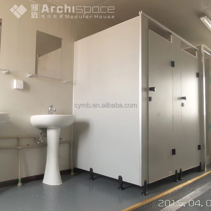 
Low Cost Portable Toilet Container with Toilet Cabin 