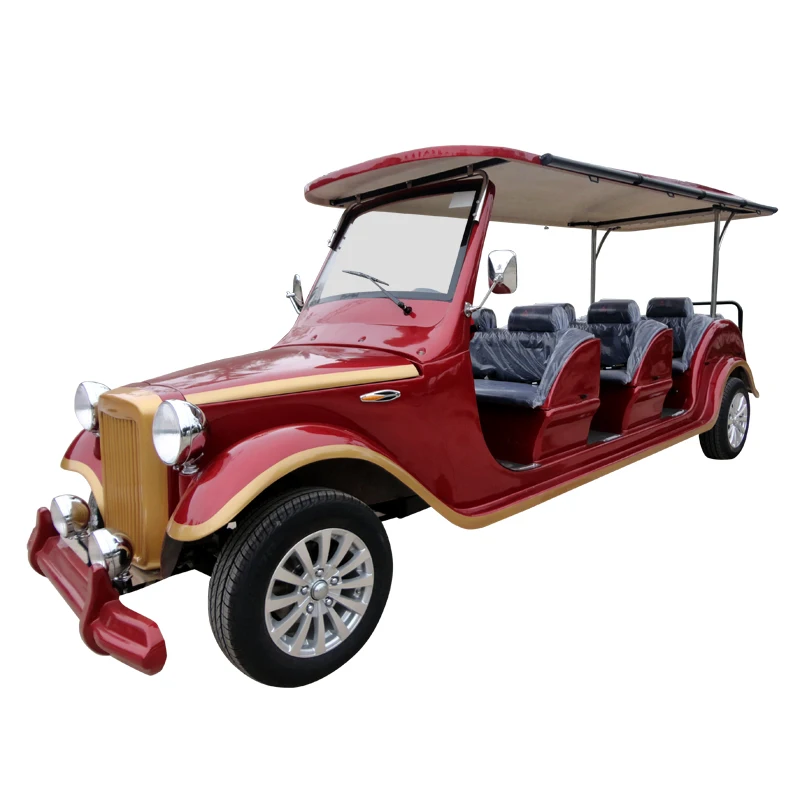 Китайский дешевый Электрический старинный мини-автомобиль на 8 или 12 мест с CE для осмотра достопримечательностей