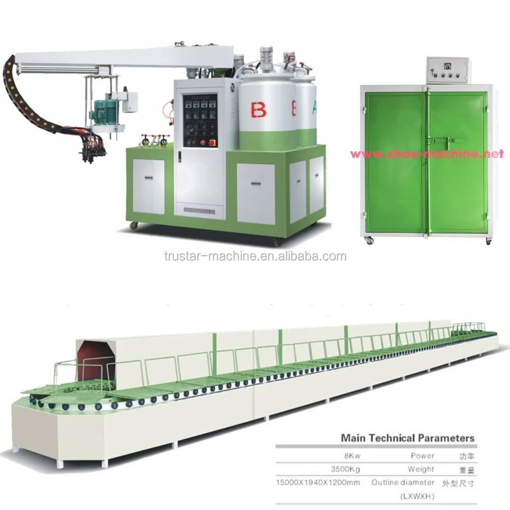 pu shoe-making(sole) pouring rubber slipper making machine