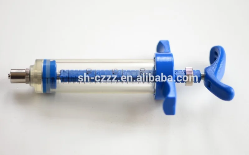 20ml tpx plastic steel animal injector syringe