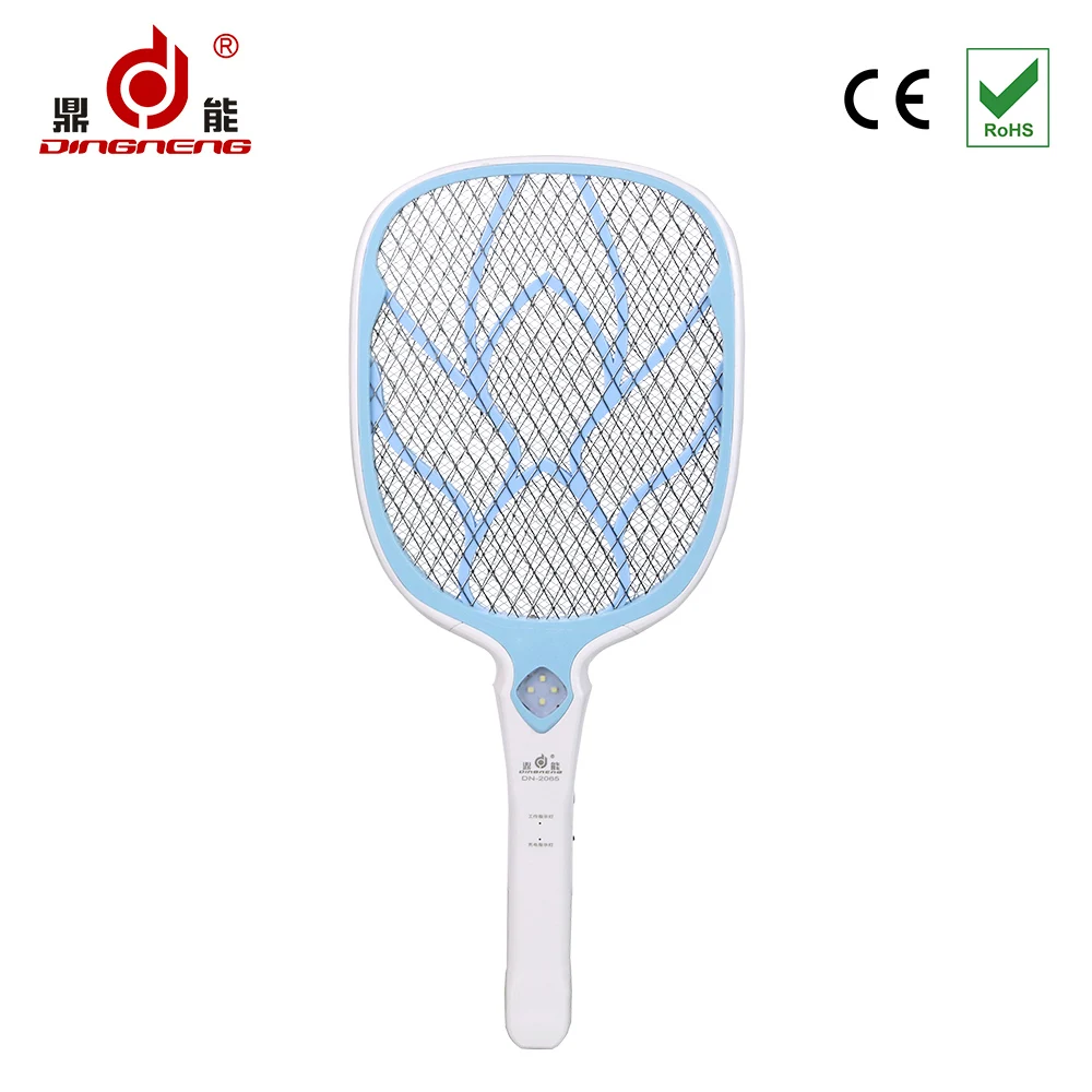 
New Household Eco-Friendly LED rechargeable electric mosquito swatter racket 
