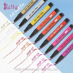 16 Colors Nail Art Pen 3D Design Nail Beauty Tools Paint Pens Nail Polish Paint Drawing Pen