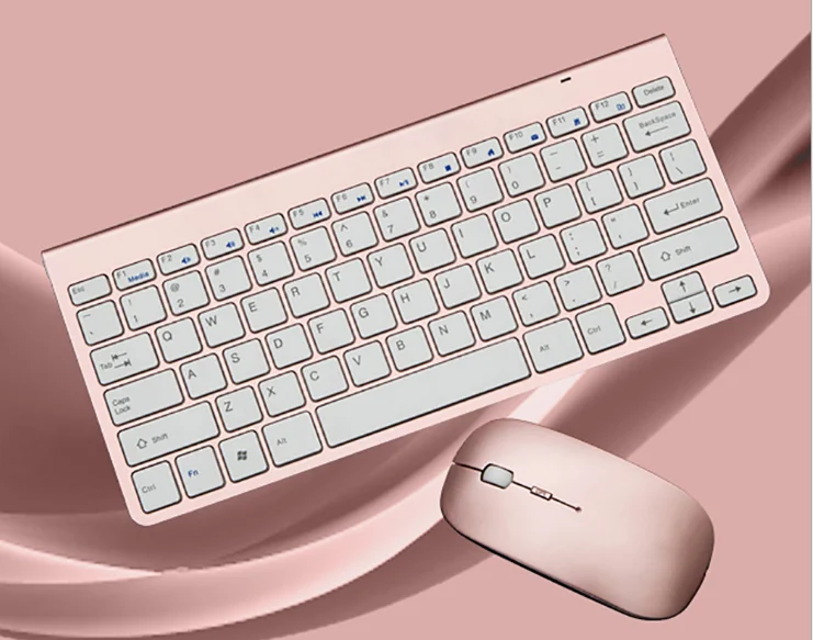 
Low price new fashion 2.4G Optical 1600CPI mini wireless keyboard set 