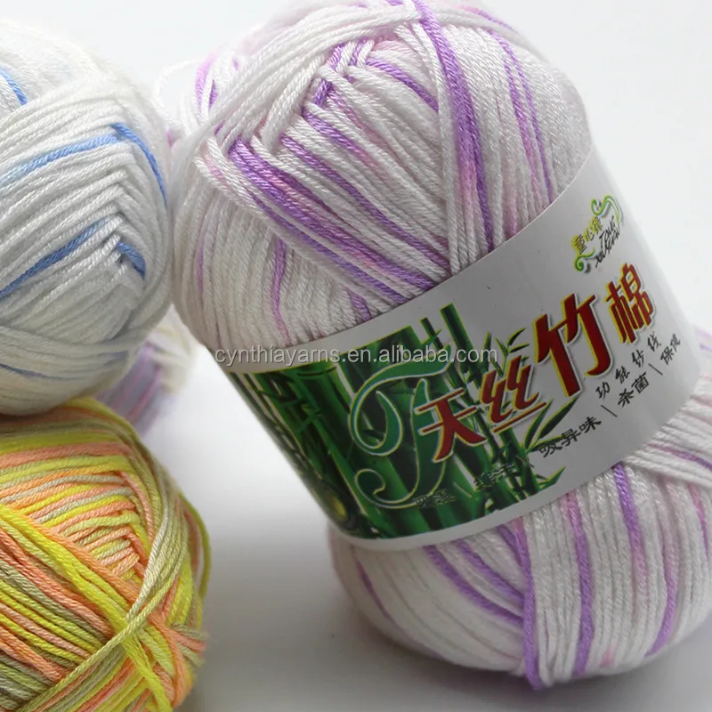 Cynthia Hand Knitting Yarn On Ball 50% bamboo 50% acrylic Yarn