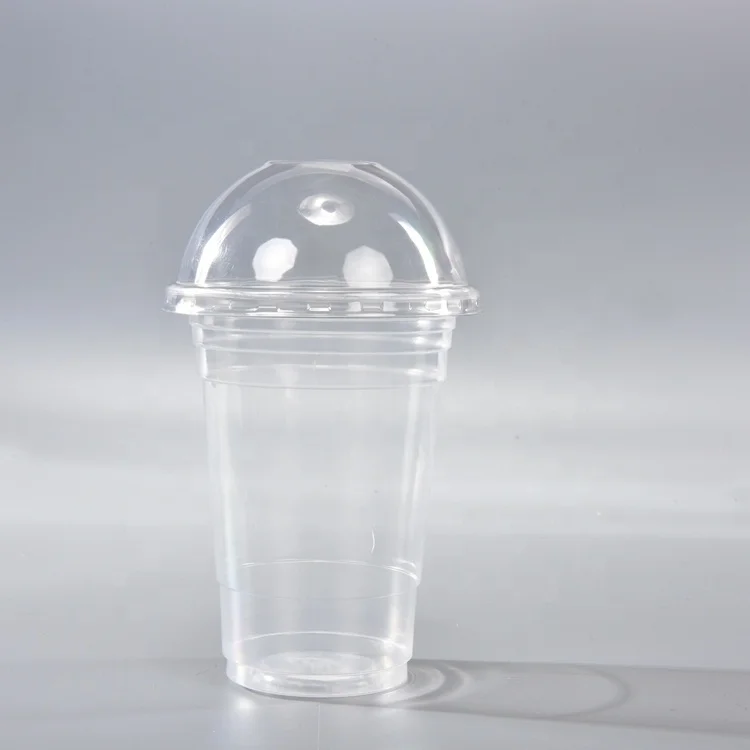 500ml Hot Selling Disposable Plastic Smoothie Cups With Lids For Wholesale