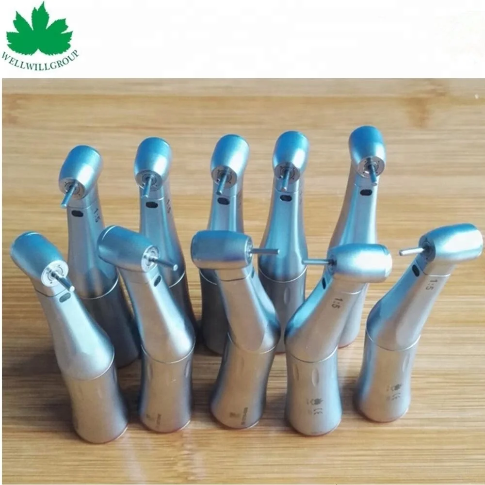 Красное кольцо 1:5 контр-угол светодиодная скорость увеличивающая внутренний канал стоматологический