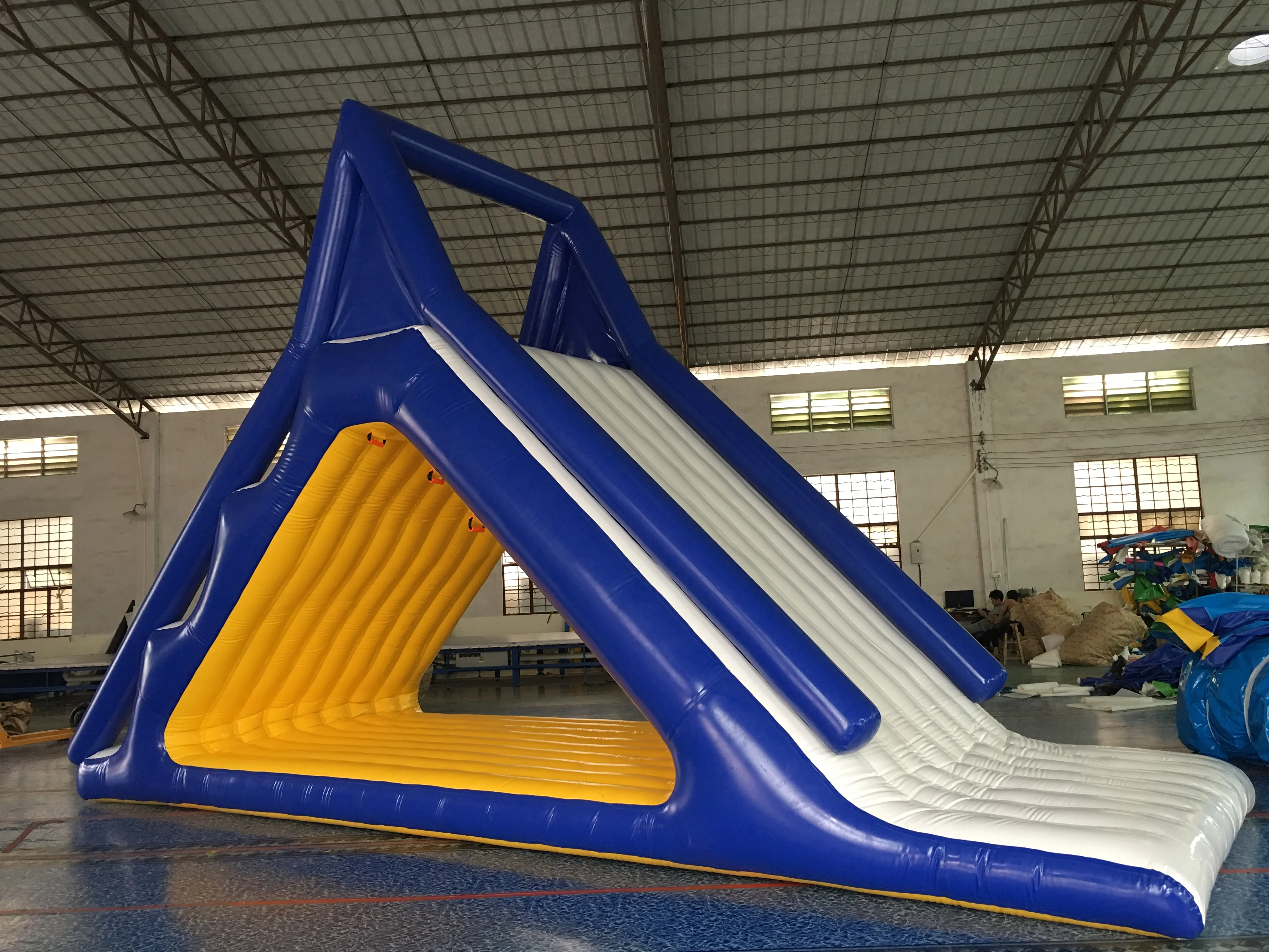 Outdoor lake adult water slides inflatable aqua slide pool large inflatable floating water slide
