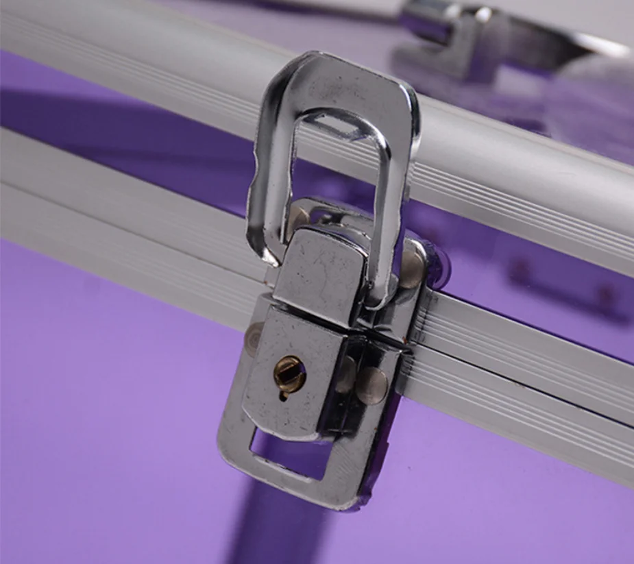 OEM portable Hard transparent custom Acrylic storage  tool display plastic case/hard flight train case