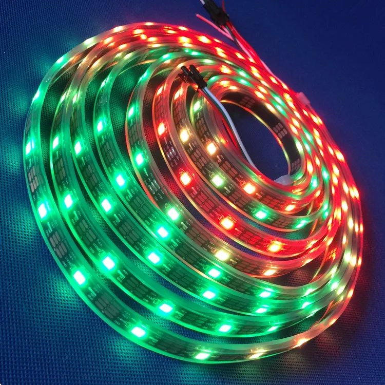 5050 RGBW Flexible 5V USB Powered Led Strip 25 Meter Programmable Apa 102 Led 144 Strip