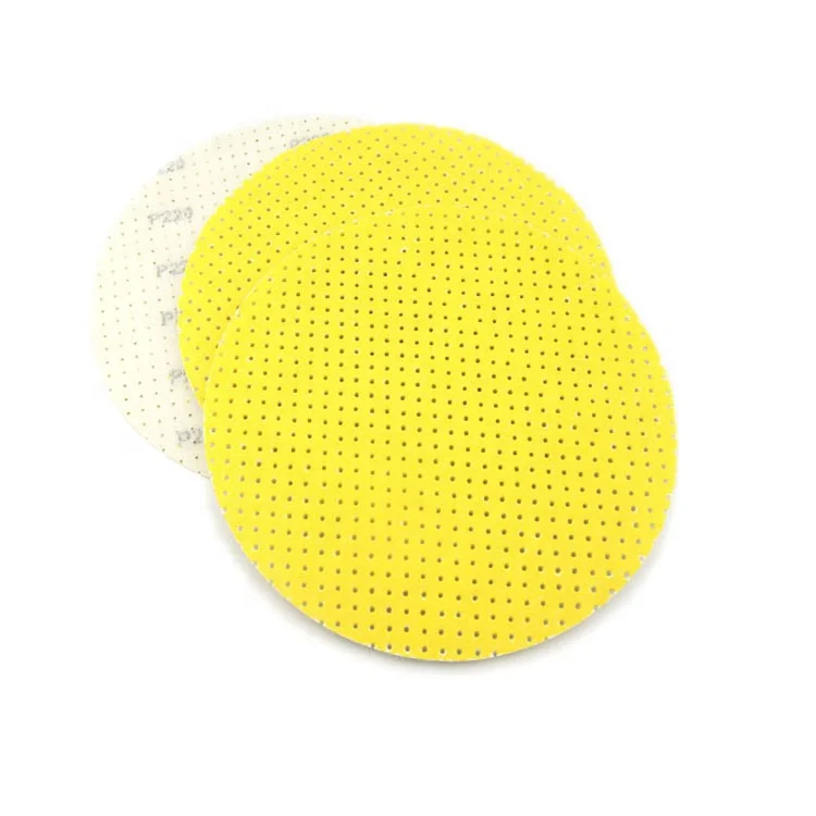 Yellow Abrasive 225mm Drywall Sanding Disc Sanding Paper Aluminum Oxide Drywall Sanding, Paint Removal 100PCS/CTN 25g/piece Free
