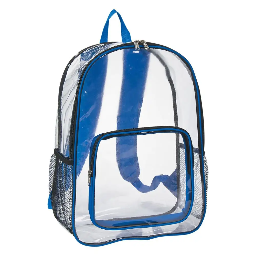 Fashion Transparent PVC Cute Backpack Clear Plastic School Bagpack For Girls