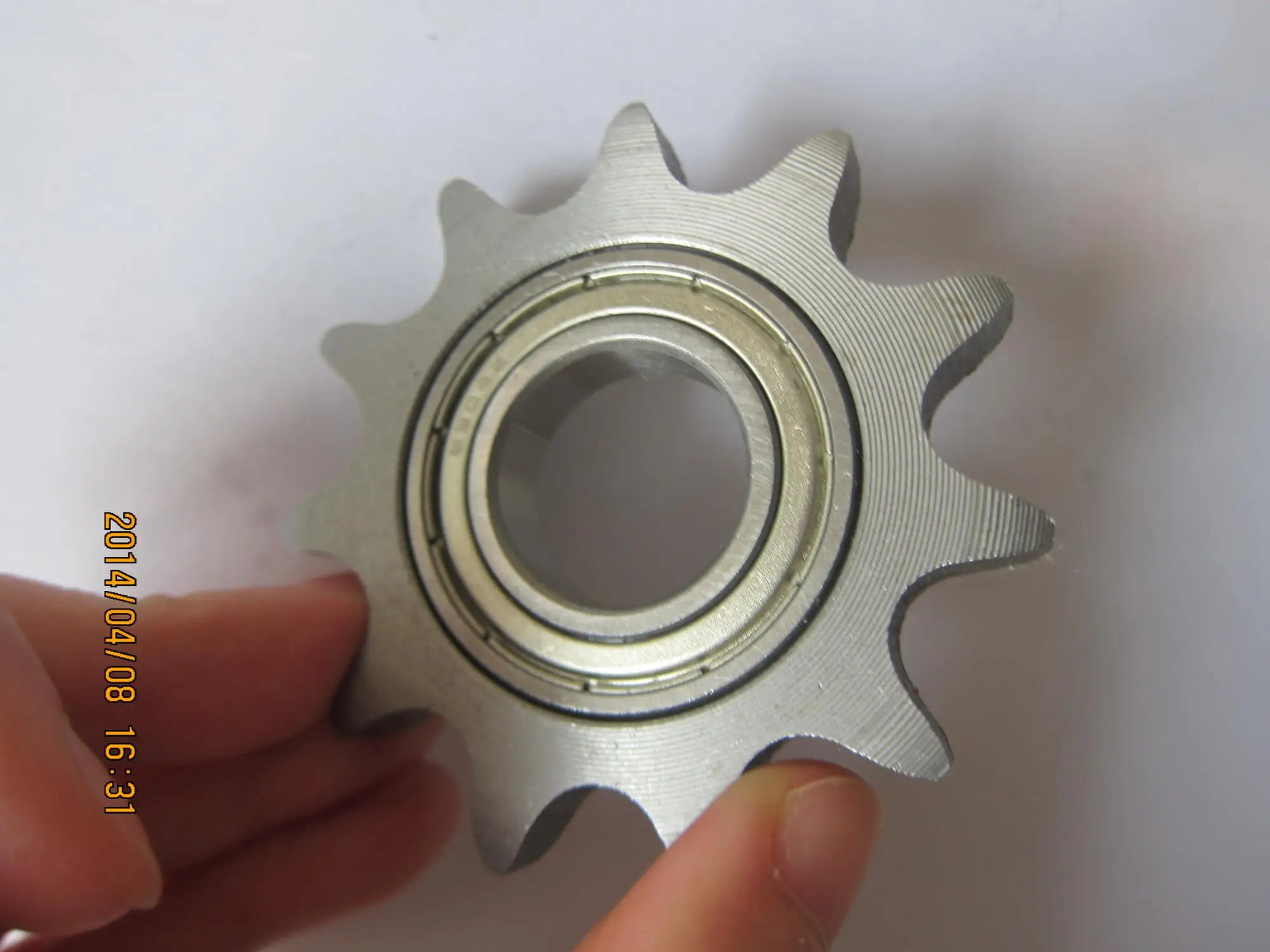 Galvanized 8 tooth sprocket