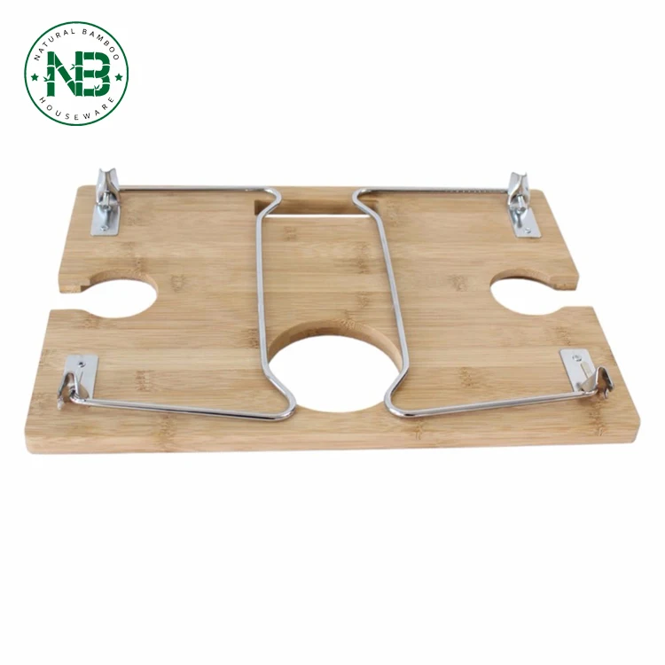 Подставка для стакана для вина, поднос, столик-бамбук/складной столик для закусок на 2 бутылки, бокал для вина
