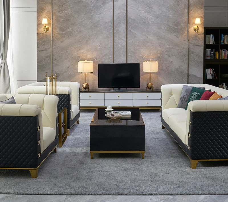 Luxury Dubai Modern Style Furniture Sofa Set Designs Living