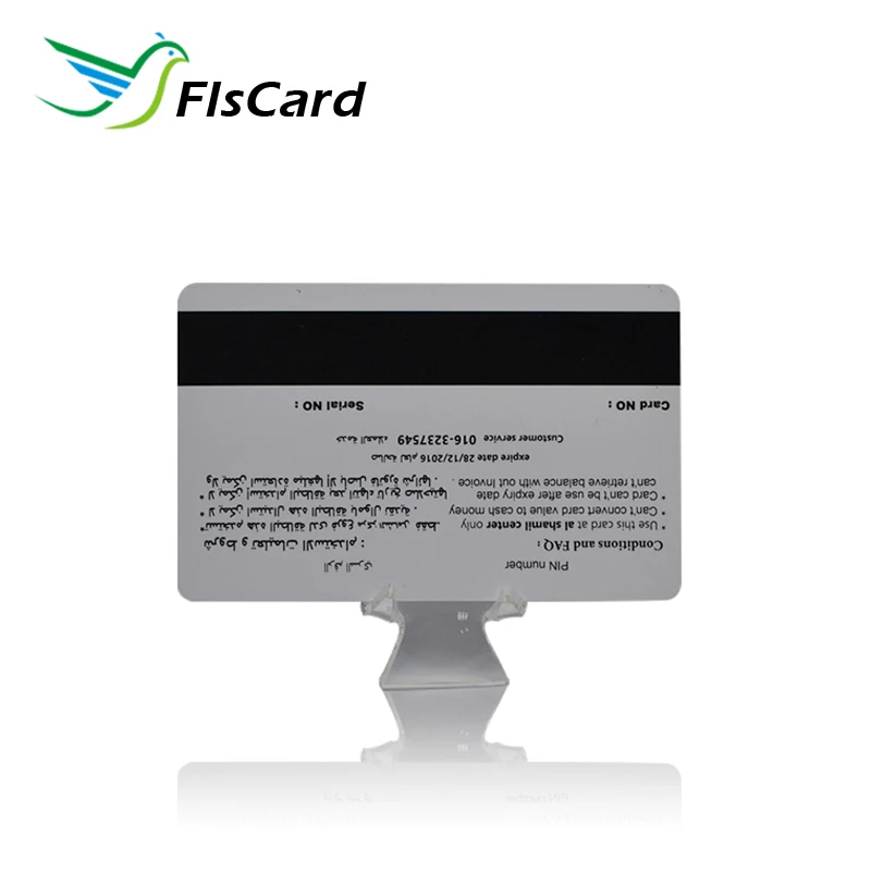 Глянцевая пластиковая Визитная карточка с цветным принтом и магнитной полосой