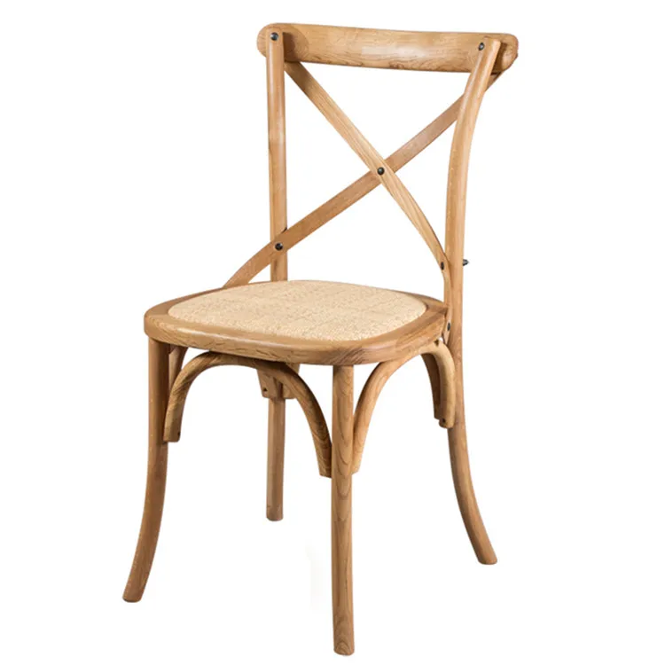 
Wholesale Vintage Cross Back Chair Wood Wedding 