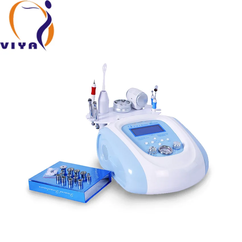 Professional 6 in 1 Electrical Hot Cold Facial Massage Diamond Dermabrasion Beauty Machine
