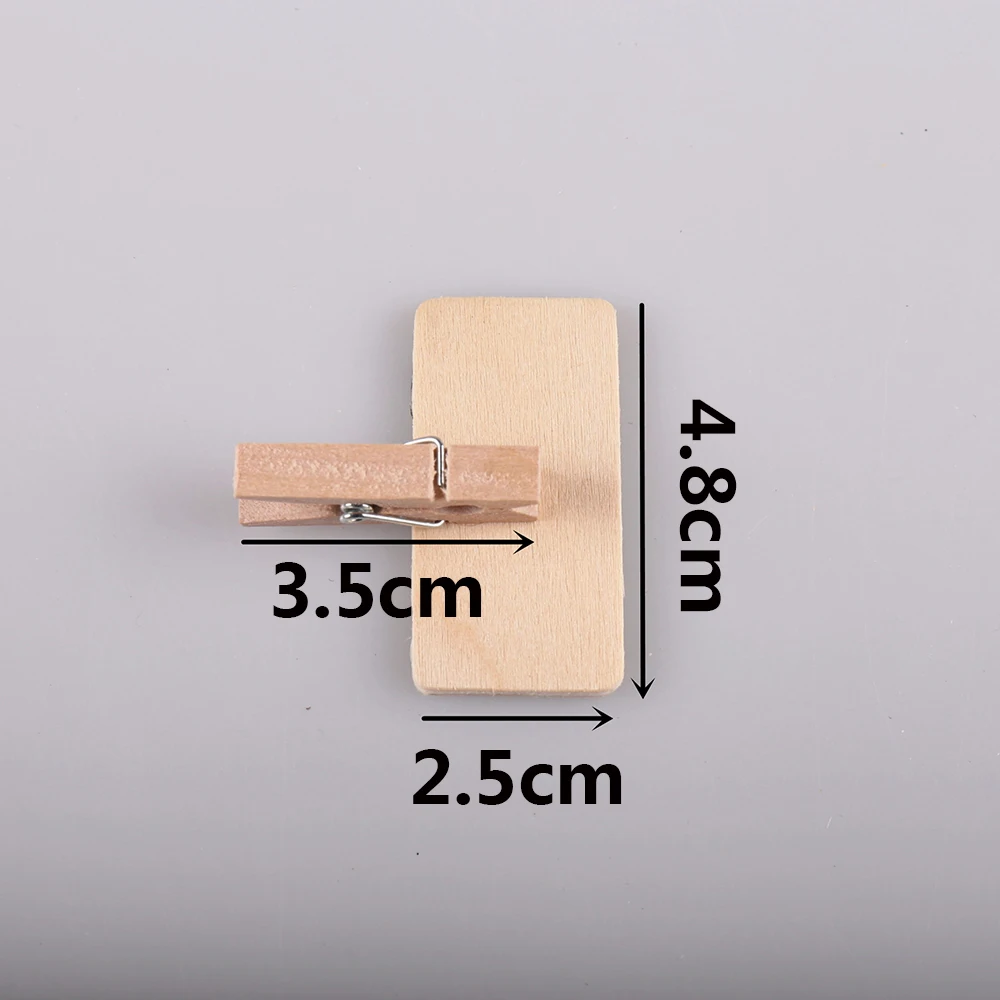 wood blackboard peg Message Photo Note Memo Wedding Table Numbers  Clips Mini Blackboard Clip