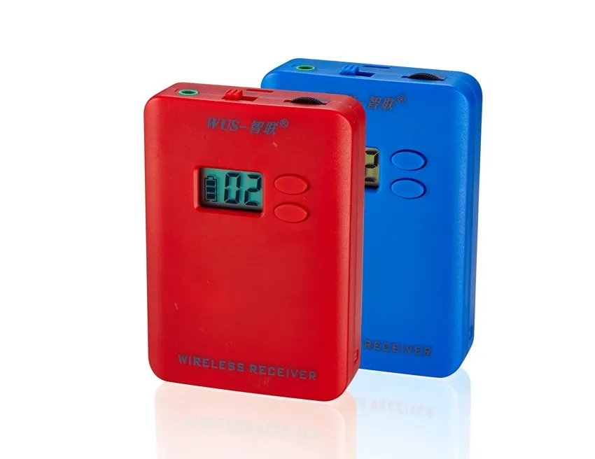 Cheap discount wireless UHF 1000mAH with CE FCC certification 99 channels translation equipment/assistive listening system