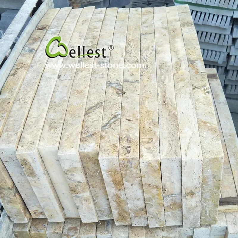 Good Price Beige Antique Travertine French Pattern Paver And Pool Coping Stone