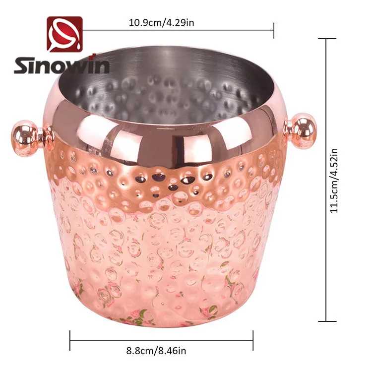 Ведро для пива льда вина ведра с ушками оптовая продажа из нержавеющей стали охладители и держатели аксессуары бара инструменты ежедневного приготовления