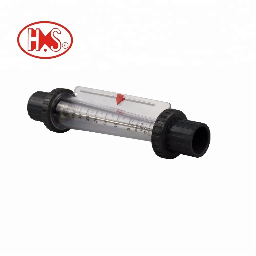 different size plastic tube metal float flow meter rotameter for water