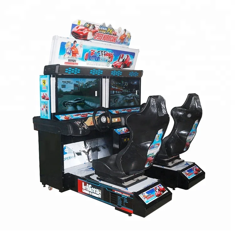 Автомобильный гоночный игровой автомат электронный автомобиль симулятор кабины Индия 32 дюйма ЖК-дисплей 2 игрока 220 В картина 600 Вт развлекательная